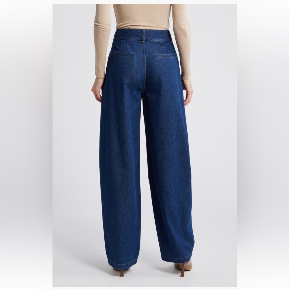 Frame Denim High-Rise Tapered Trouser Jeans Rinse Wash Size 26 NWT - Picture 2 of 8